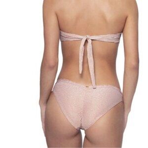 PQ Swim Aperol Stripe Bikini Full Bottom Gold Size Medium M NWT